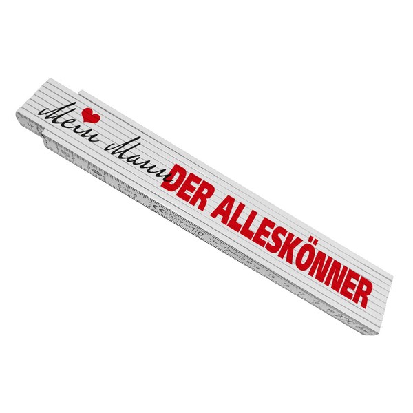 Mein der Alleskönner Wooden Meter Stick with Heart for the