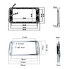 OVSAL 2 PCS Metal Humbucker Pickup Ring for Neck and