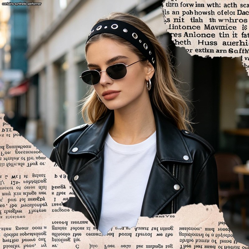 3 Pcs Y2K Grommet Headband, Punk Grunge Studded Hair Accessories
