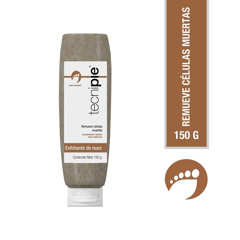 Tecnipie Exfoliante de Nuez Remueve Células Muertas 150g