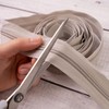 Endless Zipper, 330 cm Total Length, Size #5, Grey, Non-Separable,