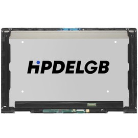 HPDELGB Replacement for HP Envy X360 2-in-1 15-FH 15Z-FH 15-fh0xxx 15-FH0000 15-FH0013DX 15-FH0023DX 15-FH0097NR N48155-001 1920x1080 IPS FHD LCD Touch Screen Display Digitizer Assembly