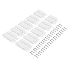 PATIKIL Magnetic Reed Switch, 10 Sets Normally Closed NC Wired Surface-Mounted Door Window Contact Switch for Home Security