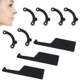 HUIKKJP 3D Petite Nose Clip, Set of 3 Sizes, For High Nose, Beautiful Nose, Flexible Material, Gentle on Skin, Painless Design, Compatible with Buns and Pig Nose, Unisex Beauty Goods (For Men and