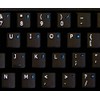 English US Non-Transparent Keyboard Labels Layout with Additional Keys Black