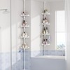 shuang qing 360° Rotating Corner Shower Caddy Tension Pole Organizer