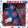 KINCHYGO 6 Pack Rhinestone Flower Button Covers for Shirts, Colors