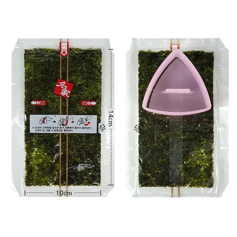 Minecook Seaweed Nori for Triangular Onigiri Samgak Gimbap Seaweed (50