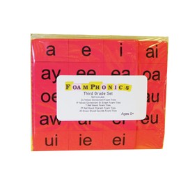 Foam Phonics Magnetic Foam Reading Tiles (Third Grade)