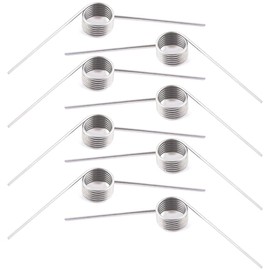 0.5mm Wire x 6mm OD Stainless Steel Torsion Springs Right 90°V Spring Clamp Spring Replacement for Appliance Repair and DIY Projects (Pack of 8)