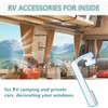 8 pcs RV Drapes Retainer, Plastic Caravan Curtain Retainer, Camping