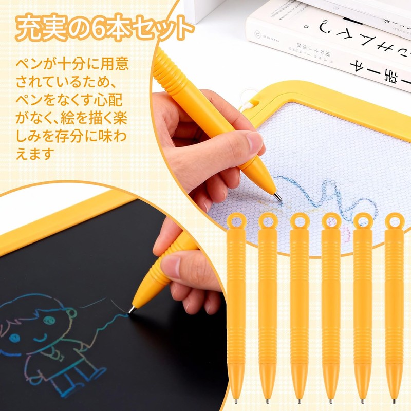 Magnetic Pen Set of 6 Replacement Refillable Magnetic Drawing Board