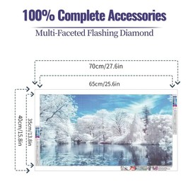 KTHOFCY 5D DIY Diamond Painting Kits for Adults, Cpyress Forest Scene Full Drill Embroidery Cross Stitch Crystal Rhinestone Paintings Pictures Arts Wall Decor Painting Dots Kits 15.7X27.5inch