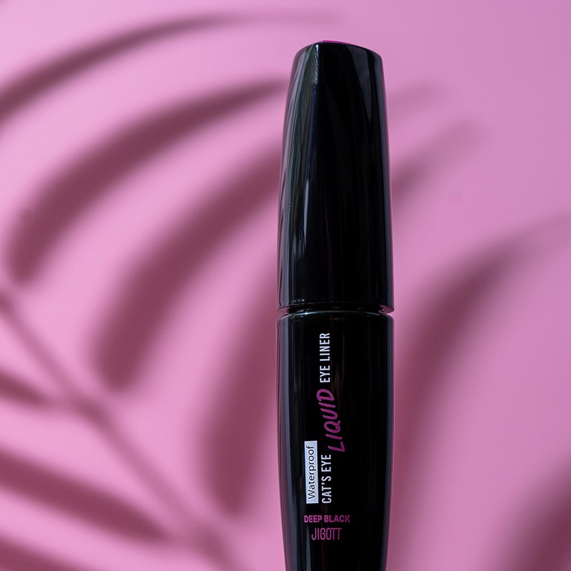 Jigott - Cat’s Eye Waterproof Liquid Eyeliner (Deep Black), 0.31