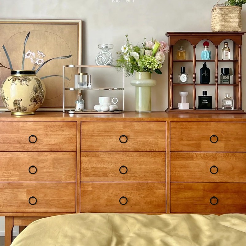 RZDEAL 8Pcs 2.0" x 1-7/8" Solid Brass Pulls for Dresser