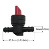 KINDZA 5 Feet 1/4 inch ID Fuel Line Hose Kit