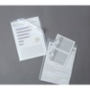 King Jim 857-10 Clear Holder, Zipper Type, Gusset, A4, Milky