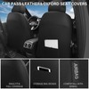 CAR PASS Leather Oxford Car Seat Covers Full Set,Waterproof Seat