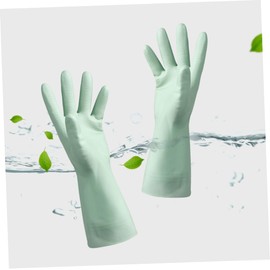 Beavorty 3pairs Rubber Dishwashing Gloves Thin Lightweight Protective for Kitchen Laundry Gardening Random Color
