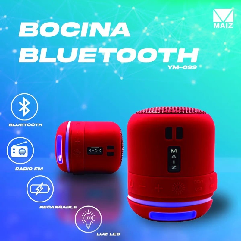 Maíz Bocina Bluetooth Mini/ Fm/ Usb/ Aux/ Sd / Fm