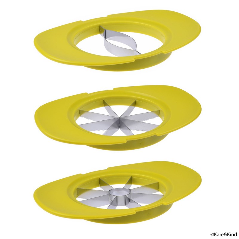 Apple/Tomato/Mango Cutters - Set of 3 - Sturdy Base Keeps