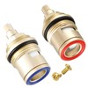 Ownace Pair of Replacement Bath Tap Valves Quarter Turn Ceramic