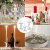Glass Candle Holders, 3 Pieces Crystal Clear Candlesticks with Elegant