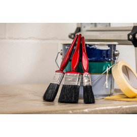 Sealey Spbs9 Pure Bristle Paint Brush Set 9Pc