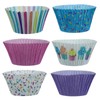 Baked with Love Pastel Cupcake Cases, 50mm Baking Cups, Multicoloured