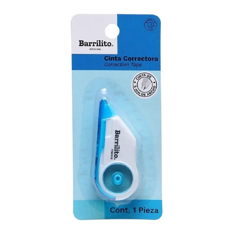 Barrilito Corrector Cinta 6 M X 5mm Barrilito 2 Piezas