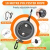 Flintronic Retractable Clothesline, 2 x 10 m Retractable Clothesline, Camping