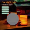 MYNINES Cute Fox Night Light, Rechargeable Night Lamp with Fox