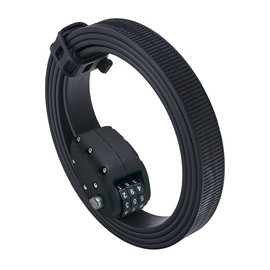 OTTOLOCK Lightweight Bicycle Lock, 60" Cinch Lock, Stealth Black, Black