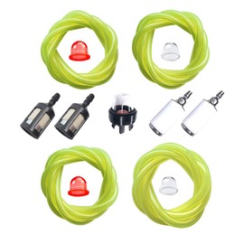 hiSpkNix Fuel Line Kit with Primer Bulb & Filters for Husqvarna Poulan Craftsman Homelite 2-Cycle Engines - Fits Chainsaw Trimmer Blower Models 530095646