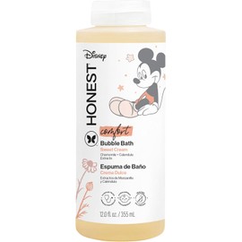 The Honest Company Foaming Bubble Bath Gentle Enough for Baby Dermatologist Tested Tear-Free Hypoallergenic Disney’s Mickey Mouse Comfort Sweet Cream 12 fl oz