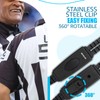 Retevis Walkie Talkie Headset with Boom Mic D Shape Double