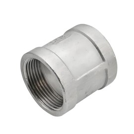 LOZOME 3/4" Female Threaded Coupling Union Adapter Pipe Connector Cast NPT Pipe Fitting Stainless Steel 304（Pack of 1）