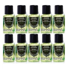 MARVIS Eau De Bouche , Mouthwash Collutorio, Strong Mint, 1 fl oz, Pack of 10