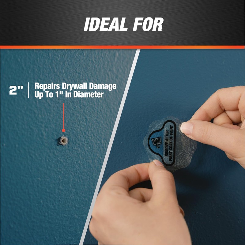 DAP Eclipse Rapid Wall Repair Patch, 2 in, 4 Pack