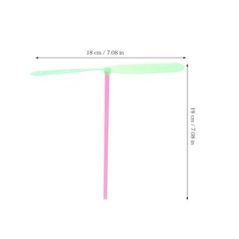 BESTonZON Hand Helicopter Set, 40pcs Flying Helicopter Toys Hand Rub Plastic Propeller Dragonfly Toy Summer Outside Yard Activities Kids Birthday