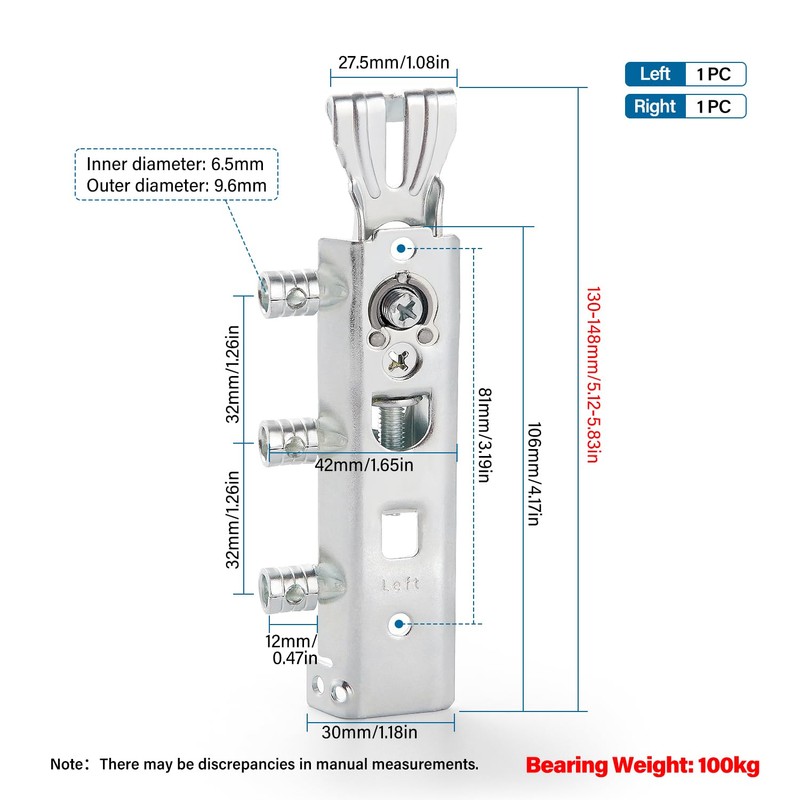 VooGenzek 2 PCS Concealed Cabinet Hanger, Concealed Hanging Bracket Kitchen,