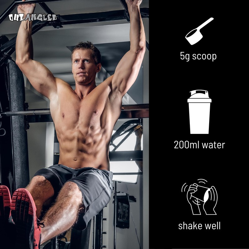 Out Angled Creatine Monohydrate Powder, Wild Watermelon, 50 Servings, Micronised