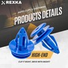 Rexka 15pcs Wheel Arch Moulding Retainer Clip for Land Rover