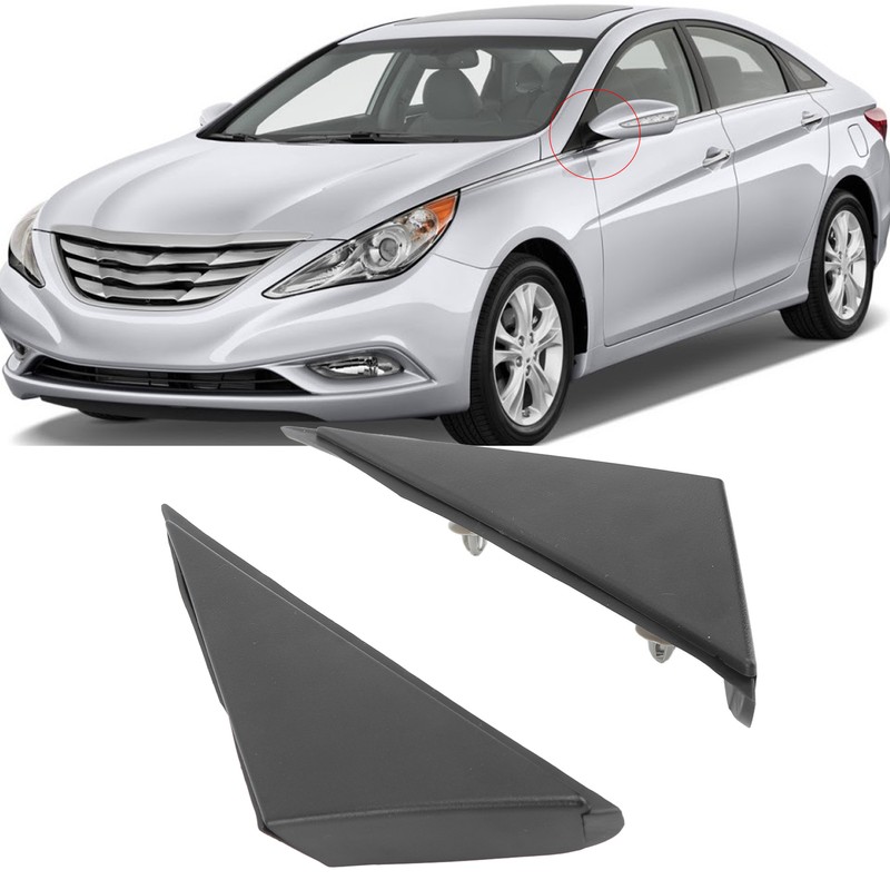 2Pcs Left And Right Rear View Mirror Triangle Plate 86190