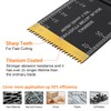 PECHAM 50PCS Titanium Oscillating Tool Blades, Universal Oscillating Multitool Blades