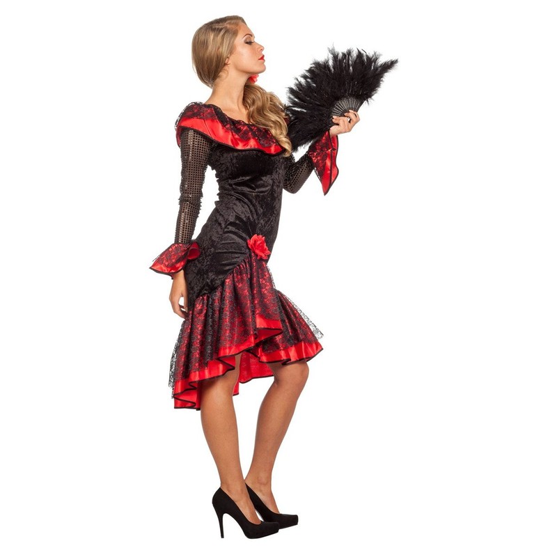 Adult Flamenco Dancer Ladies Costume: (EU48 UK20/22 US16)