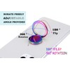 lenoup Rainbow Cell Phone Ring Stand Holder,Multicolor Ring Grip Kickstand,Iridescent