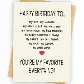 WowBefun Funny Birthday Card & Gifts for Men Husband Boyfriend Him, Happy Bday Card, Sweetheart Romantic Raunchy