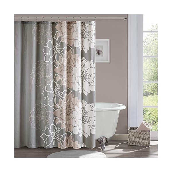 Madison Park 100% Cotton, Casual Large Floral Design Bathroom Shower