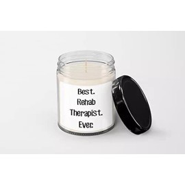 SpreadPassion Best Rehab Therapist Ever Candle - Soy Wax Candle - Hand Poured Candle